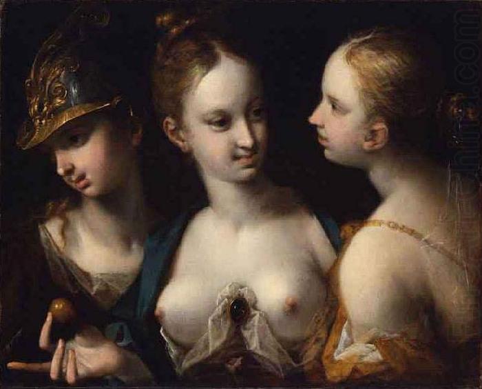 Hans von Aachen Pallas Athena, Venus and Juno china oil painting image
